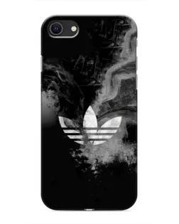Чехол для iPhone SE (2020) с картинкой «Абстрактный дым Adidas»