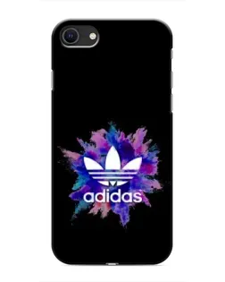 Чехол для iPhone SE (2020) с картинкой «Взрыв красок Adidas»
