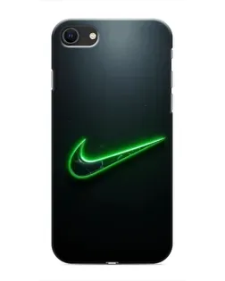Чехол для iPhone SE (2020) с картинкой «Неоновый контур Nike» Чехол для iPhone SE (2020) с картинкой «Неоновый контур Nike»