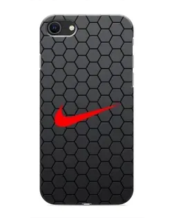Чехол для iPhone SE (2020) с картинкой «Nike — карбоновая сетка» Чехол для iPhone SE (2020) с картинкой «Nike — карбоновая сетка»