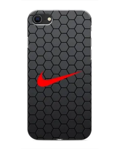 Чехол для iPhone SE (2020) с картинкой «Nike — карбоновая сетка» Чехол для iPhone SE (2020) с картинкой «Nike — карбоновая сетка»