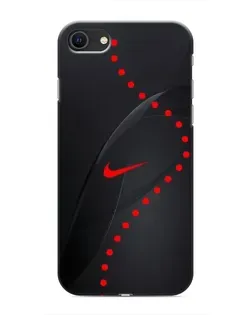 Чехол для iPhone SE (2020) с картинкой «Абстрактный дизайн Nike»