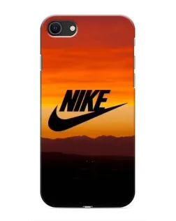 Чехол для iPhone SE (2020) с картинкой «Nike — вечерний горизонт»