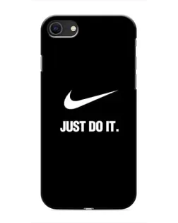 Чехол для iPhone SE (2020) с картинкой «Классический принт Nike»