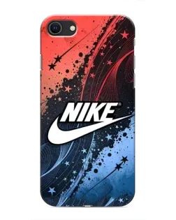 Чехол для iPhone SE (2020) с картинкой «Градиентный принт Найк»