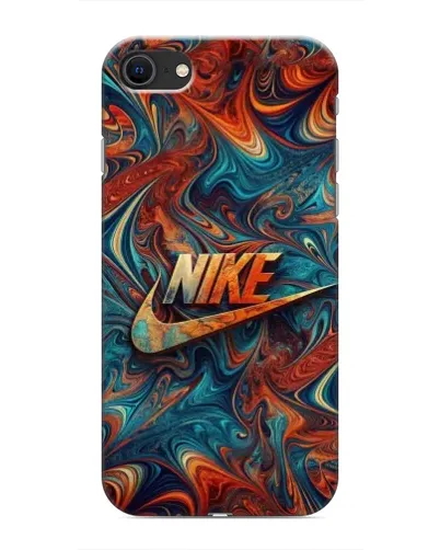 Чехол для iPhone SE (2020) с картинкой «Nike в абстракции» Чехол для iPhone SE (2020) с картинкой «Nike в абстракции»