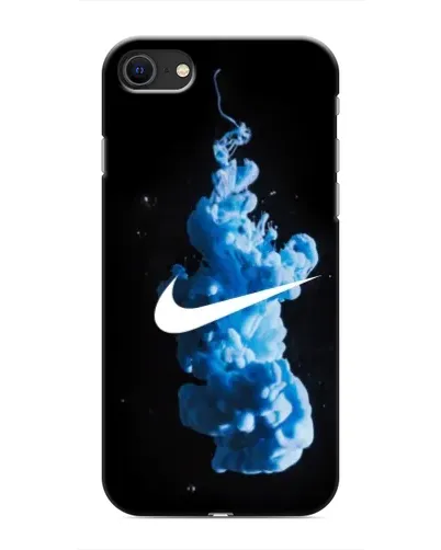 Чехол для iPhone SE (2020) с картинкой «Nike и синий дым» Чехол для iPhone SE (2020) с картинкой «Nike и синий дым»