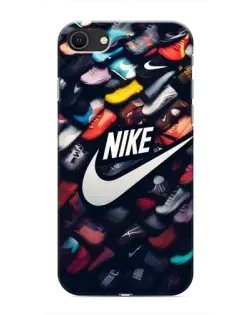 Чехол для iPhone SE (2020) с картинкой «Коллекция кроссовок Nike»