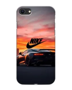 Чехол для iPhone SE (2020) с картинкой «Nike и суперкар»