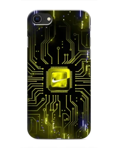 Чехол для iPhone SE (2020) с картинкой «Nike — золотая искра» Чехол для iPhone SE (2020) с картинкой «Nike — золотая искра»