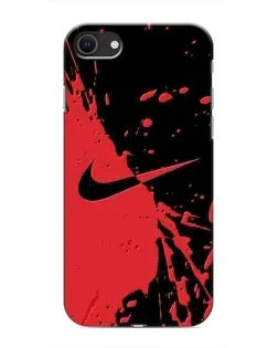 Чохол для iPhone SE (2020) з картинкою «Червоні бризки Nike»