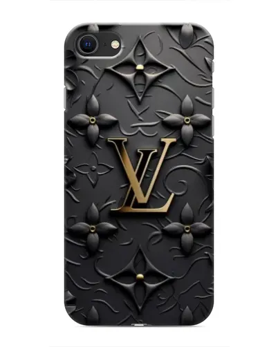 Чохол для iPhone SE (2020) з картинкою «Шкіряна текстура LV»