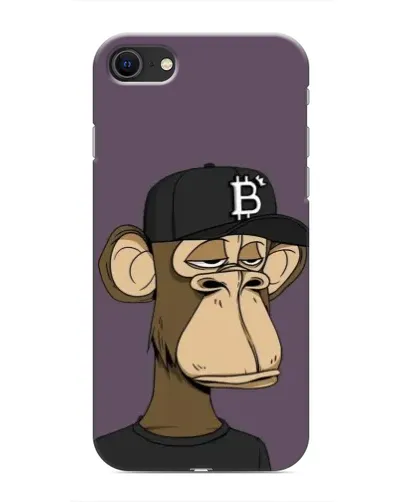 Чехол для iPhone SE (2020) с картинкой «Bored Ape в кепке» Чехол для iPhone SE (2020) с картинкой «Bored Ape в кепке»