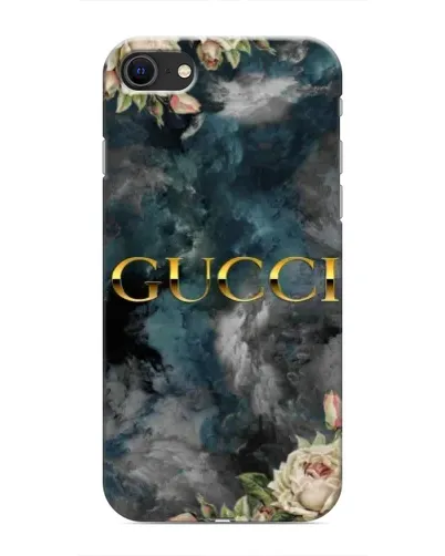 Чохол для iPhone SE (2020) з картинкою «Абстрактні квіти Gucci»