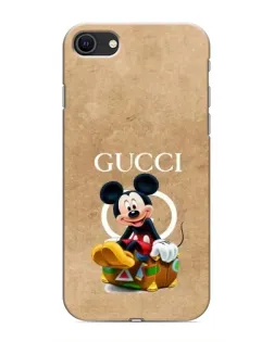Чохол для iPhone SE (2020) з картинкою «Міккі Маус Gucci — крафт»