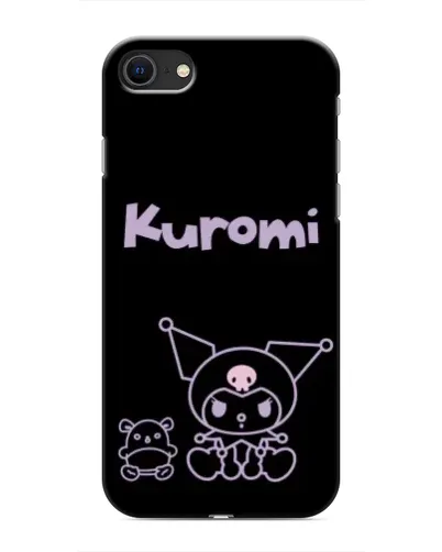 Чехол для iPhone SE (2020) с картинкой «Kuromi — черный минимализм» Чехол для iPhone SE (2020) с картинкой «Kuromi — черный минимализм»