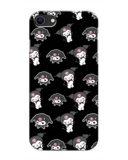 Чехол для iPhone SE (2020) с картинкой «Черный паттерн Kuromi» Чехол для iPhone SE (2020) с картинкой «Черный паттерн Kuromi»