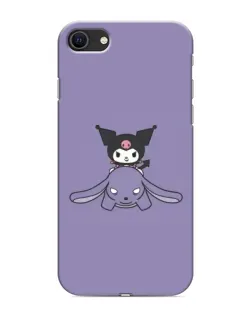 Чехол для iPhone SE (2020) с картинкой «Kuromi на лиловом фоне» Чехол для iPhone SE (2020) с картинкой «Kuromi на лиловом фоне»