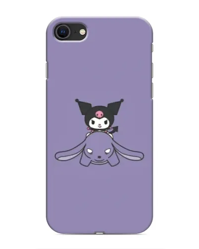 Чехол для iPhone SE (2020) с картинкой «Kuromi на лиловом фоне» Чехол для iPhone SE (2020) с картинкой «Kuromi на лиловом фоне»