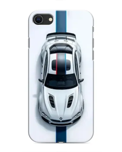 Чехол для iPhone SE (2020) с картинкой «Вид сверху — BMW M»