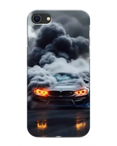 Чехол для iPhone SE (2020) с картинкой «BMW в дыму»