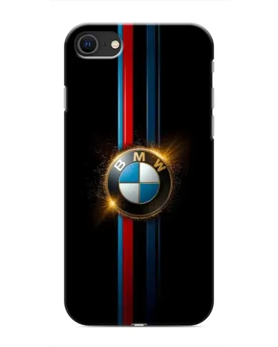 Чехол для iPhone SE (2020) с картинкой «BMW M-Power неон»