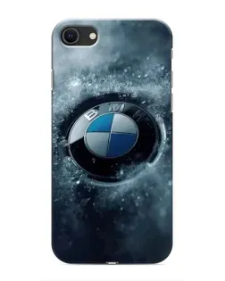 Чохол для iPhone SE (2020) з картинкою «Логотип BMW — лід»