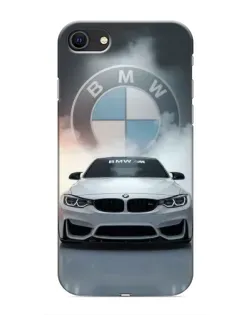 Чохол для iPhone SE (2020) з картинкою «BMW в білому диму»
