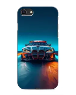 Чохол для iPhone SE (2020) з картинкою «BMW — вогні неону»