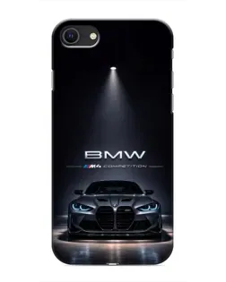 Чохол для iPhone SE (2020) з картинкою «BMW крізь нічне місто»