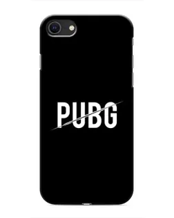 Чехол для iPhone SE (2020) с картинкой «PUBG — белый логотип»