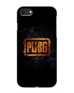 Чехол для iPhone SE (2020) с картинкой «PUBG — золотой логотип»