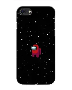 Чехол для iPhone SE (2020) с картинкой «Красный Among Us»