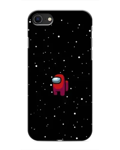 Чехол для iPhone SE (2020) с картинкой «Красный Among Us»
