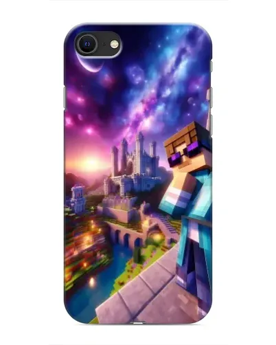 Чехол для iPhone SE (2020) с картинкой «Стив и космос»
