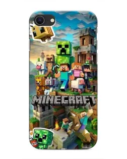 Чехол для iPhone SE (2020) с картинкой «Замок Minecraft» Чехол для iPhone SE (2020) с картинкой «Замок Minecraft»