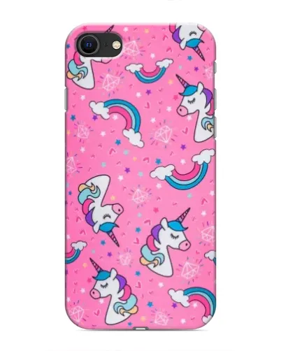 Чехол для iPhone SE (2020) с картинкой «Unicorn паттерн розовый» Чехол для iPhone SE (2020) с картинкой «Unicorn паттерн розовый»