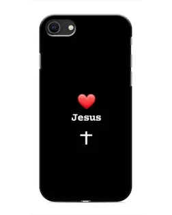 Чохол для iPhone SE (2020) з картинкою «Серце - Jesus»