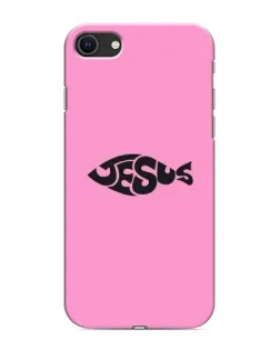 Чохол для iPhone SE (2020) з картинкою «Рожевий символ Jesus»