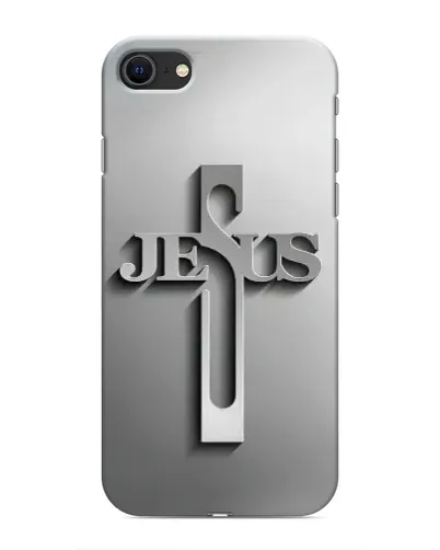 Чехол для iPhone SE (2020) с картинкой «Металлический крест Jesus» Чехол для iPhone SE (2020) с картинкой «Металлический крест Jesus»