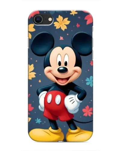 Чехол для iPhone SE (2020) с картинкой «Осенний Mickey Mouse»