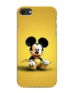 Чехол для iPhone SE (2020) с картинкой «Микки на желтом»