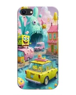 Чехол для iPhone SE (2020) с картинкой «Монстр-трак приключения»