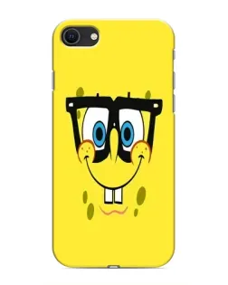 Чехол для iPhone SE (2020) с картинкой «Минималистичный Спанч Боб»