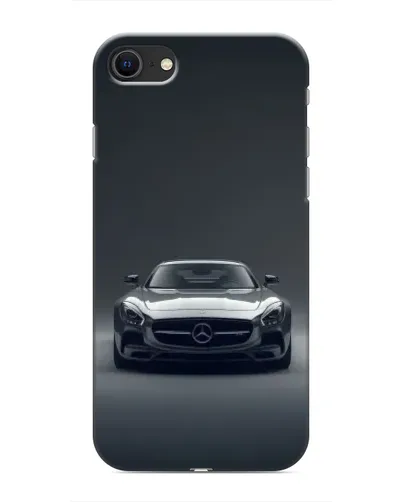 Чехол для iPhone SE (2020) с картинкой «Mercedes на черном»