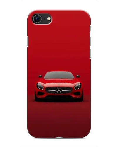 Чехол для iPhone SE (2020) с картинкой «Красный Mercedes AMG»