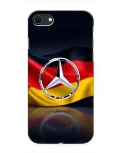Чехол для iPhone SE (2020) с картинкой «Mercedes — флаг Германии» Чехол для iPhone SE (2020) с картинкой «Mercedes — флаг Германии»