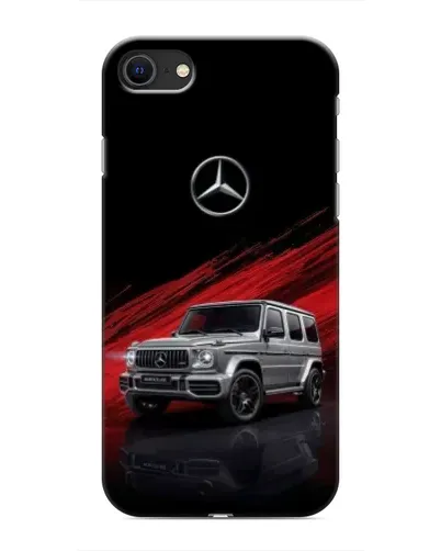 Чехол для iPhone SE (2020) с картинкой «Mercedes G-Class красный»