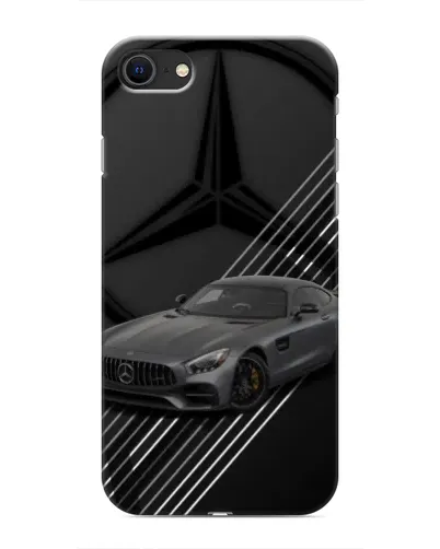 Чехол для iPhone SE (2020) с картинкой «Mercedes AMG — графика»
