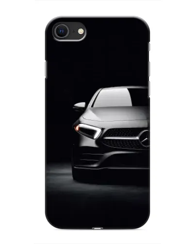 Чехол для iPhone SE (2020) с картинкой «Свет фар Mercedes»